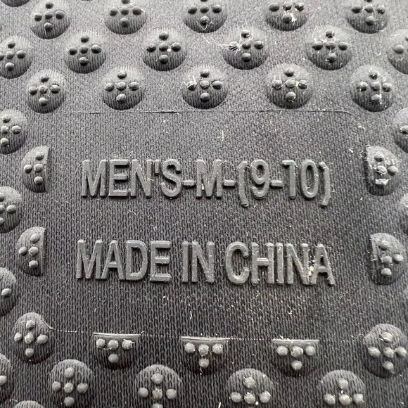 TRUE RELIGION Slippers Mens Size 9 - 10 Blue Denim Red Logo Slip On Hard Bottom - Picture 2 of 6